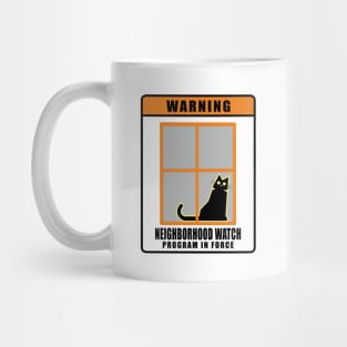 Neighborhood Watch Cat Shirt Mug